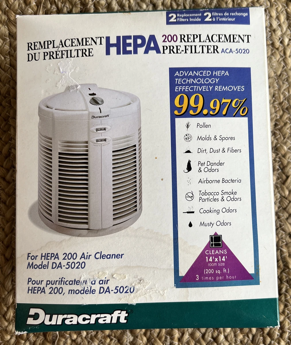 DURACRAFT ACA 5020 replacement pre filter. New in box 1 open 1 sealed