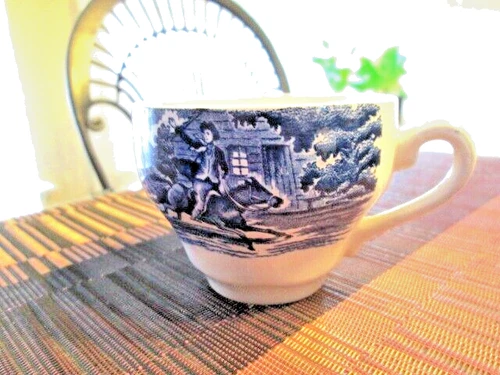 Staffordshire Ironstone Liberty Blue Paul Revere Replacement Tea Cup Only