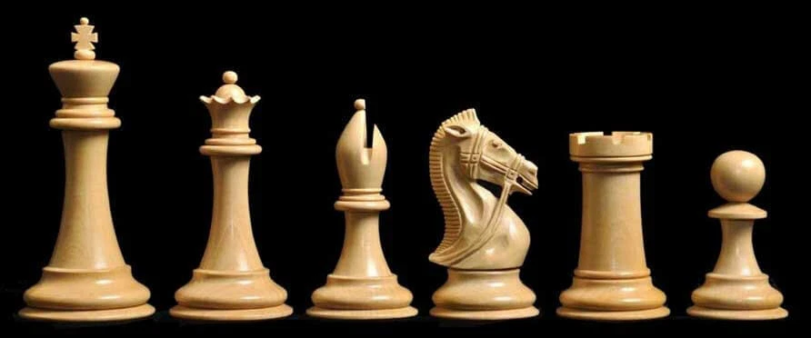 The Leicester Chess Set - Pieces Only - 4.0" King - Ebonized Boxwood - Image 4 of 4