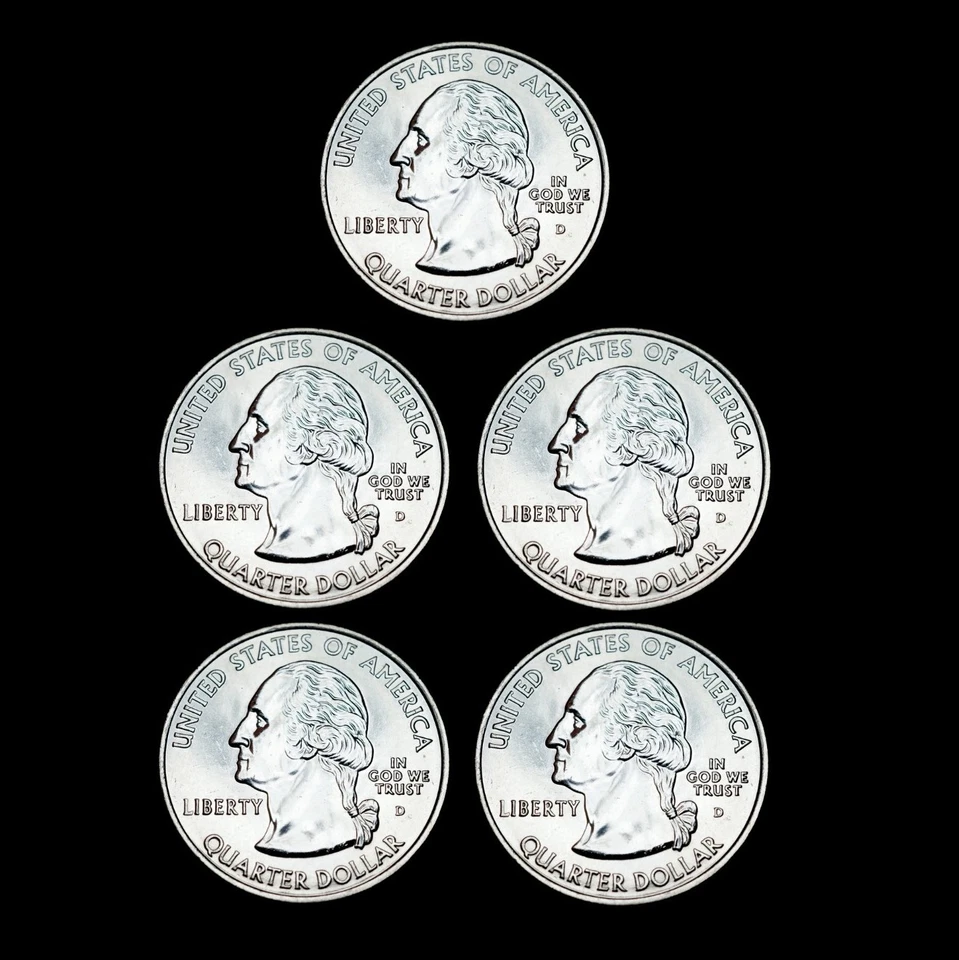 2002 D Statehood Lot ~ Set of Five US Mint Coins ~ Business Strikes from Rolls - Image 2 of 2