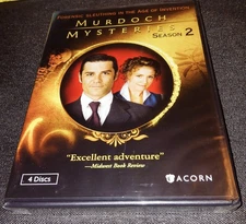 MURDOCH MYSTERIES SEASON 2 FOUR DISC DVD TV SERIES NEW & SEALED 13 EPISODES