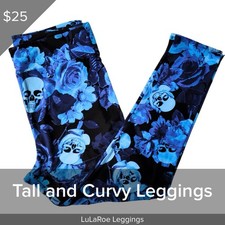 LuLaRoe BRAND NEW Leggings Tall Curvy Buttery Soft TC Legging Skulls Floral