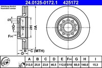 2X Bremsscheibe Vorderachse FüR Skoda Vw Superb I Passat B5 Variant B5.5