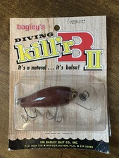 Vintage All Brass Bagley Diving Killer B2 DKB2-DC Dark Crayfish NIP