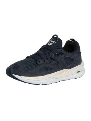 Puma Herren TRC Blaze Ton-in-Ton Wildleder-Sneaker, Blau