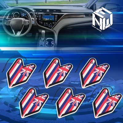 Tree Frog JDM Paper-Based Car Hanging Squash X Air Freshener Wakaba Shape 6Pcs