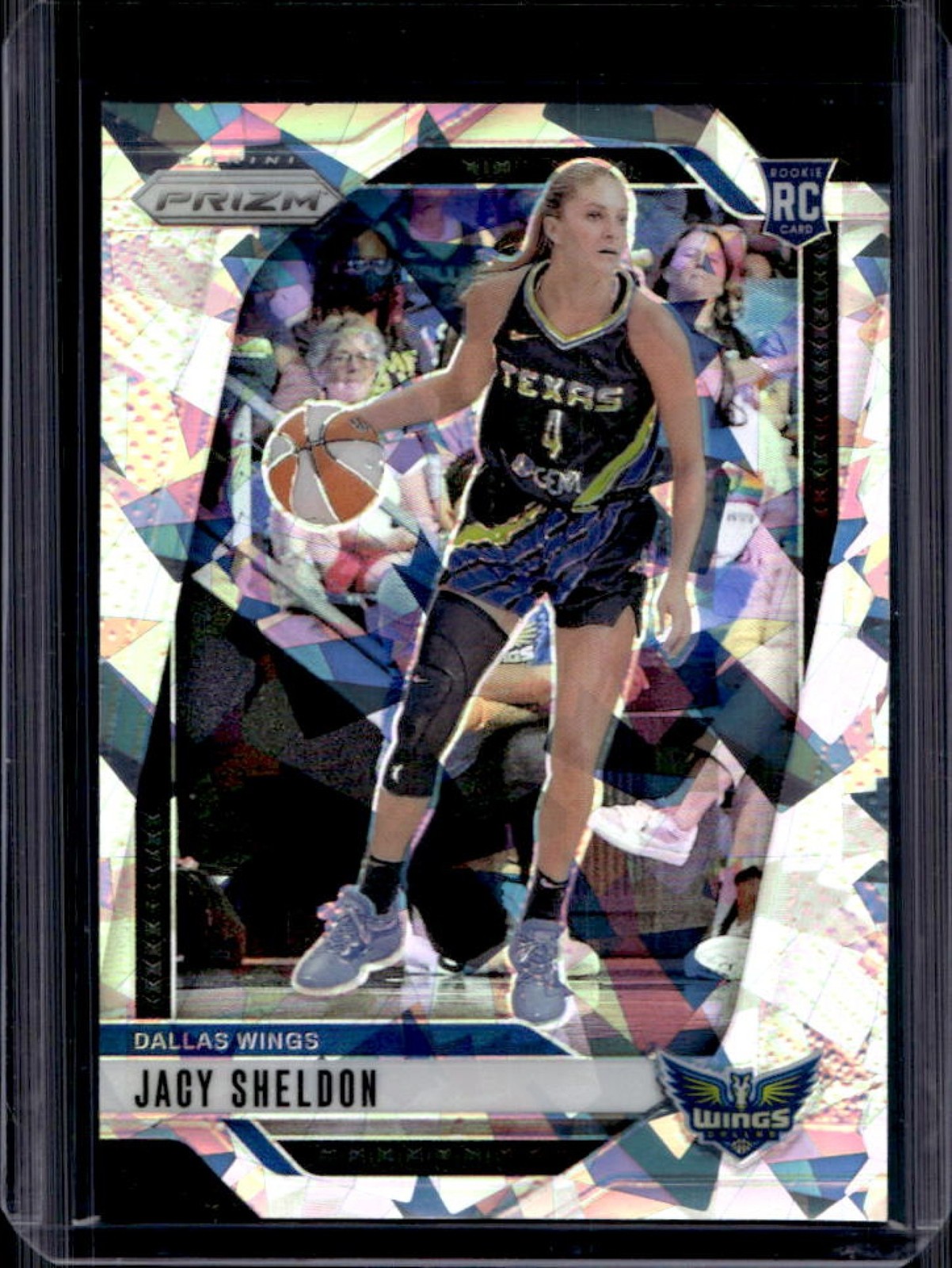 2024 Panini WNBA Prizm Jacy Sheldon RC Ice Rookie #4 Wings