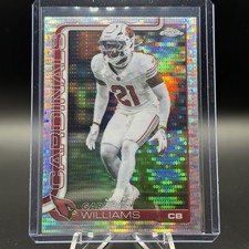 2025 Topps Chrome Football - Garrett Williams Pulsar Refractor #6 - AZ Cardinals