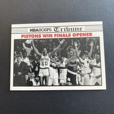 1990-91 NBA Hoops Pistons Win Finals Opener #337 Basketball Card Blazers