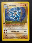 Pokémon Machamp 1st Edition Base Set Holo Rare 8/102 1999 WOTC English Card