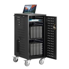 Uimoso Charging Cart Mobile Locking Charging Cart 20 Devices for Laptop  Tablet