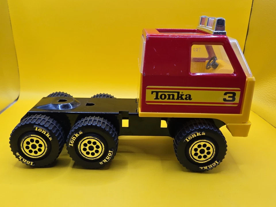 1978 TONKA пожарная машина #3 США стали пластик 53125 грузовик только игрушка - Изображение 3 из 4