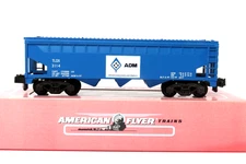 Modern American Flyer S Gauge 950 ADM Three-Bay Covered Hopper 6-48612 UNRUN  OB
