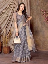 NEW SAREE BLOUSE NEW SARI INDIAN WEDDING DESIGNER BOLLYWOOD PAKISTANI PARTY WEAR