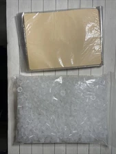 Tattoo Practice Skins with Ink Cups Small 1010Pcs Tattoo Fake Skin and Ink Caps 