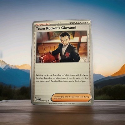 Team Rocket s Giovanni 174/182 Pokémon Destined Rivals Supporter Trainer NM