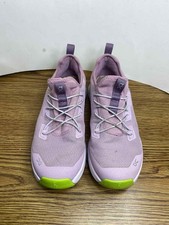 On Cloud Children's Cloudleap Athletic Running Shoes Size K3, Mauve/Kiwi Slip On