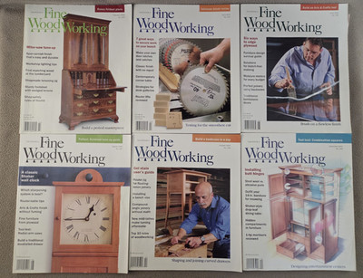 2002 Fine Woodworking Magazine Issues 154-159 Complete Year 6 Issues