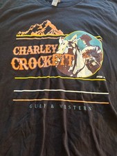 Charley Crockett gulf and western tour t shirt country music mint Med adult