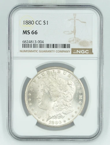 1880-CC NGC MS66 Morgan Silver Dollar