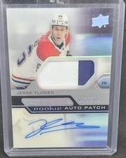 2021-22 UD Premier Jesse Ylonen  Rookie Patch Auto /249 3 Color Patch