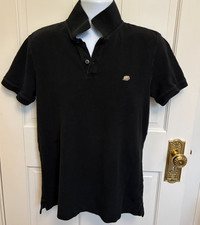 Banana Republic Polo Shirt Mens Medium Black Elephant Logo 100% Cotton