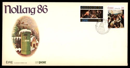 Mayfairstamps Ireland FDC 1986 Religious Paintings Christmas First Day Cover aax