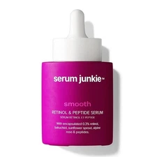 Serum Junkie Smooth Retinol & Peptide Serum NEW BOXED FRESH Made USA Retail $ 68
