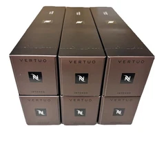 Nespresso Vertuo, Intenso, Dark Roast Coffee Pods, Brews 7.8oz, 6 sleeves, 60ct
