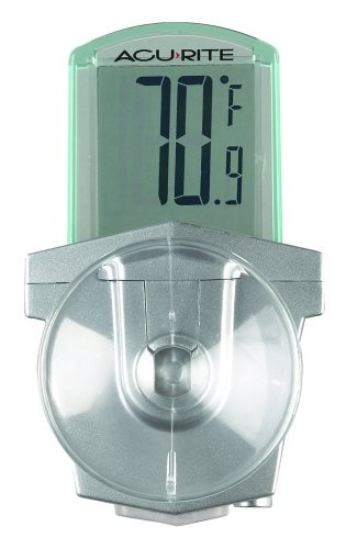 AcuRite 00799HDSBA1 00799 Digital Outdoor Window Thermometer, 0.2, White 