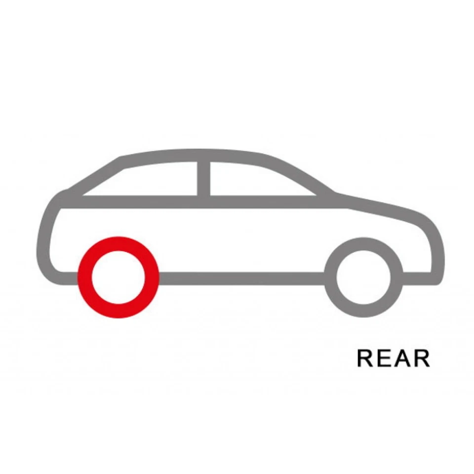 EBC For Audi 100 Quattro 1989 1990 1991 1992 1993 1994 Rear Brake Pads Redstuff - Image 3 of 4