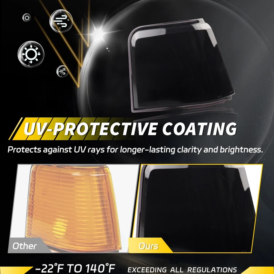 2X Smoke Lens Side Marker Lights For 1987-1988 Cutlass Supreme Calais 442 GT-350 - Image 3 of 4