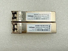 Lot of 2 10Gtek AXS85-192-M3-XYS 10GBASE-SR 850nm 300m SFP+ Transceiver Modules