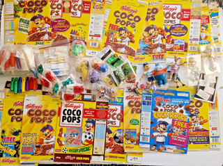 HUGE Collection Coco Pops Kelloggs Cereal Sets & Packets 1980s 2000s