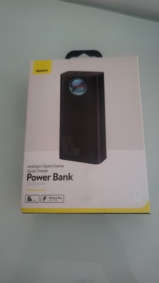 Baseus Portable Laptop Charger, 30000mAh Power Bank 65W Fast Charging