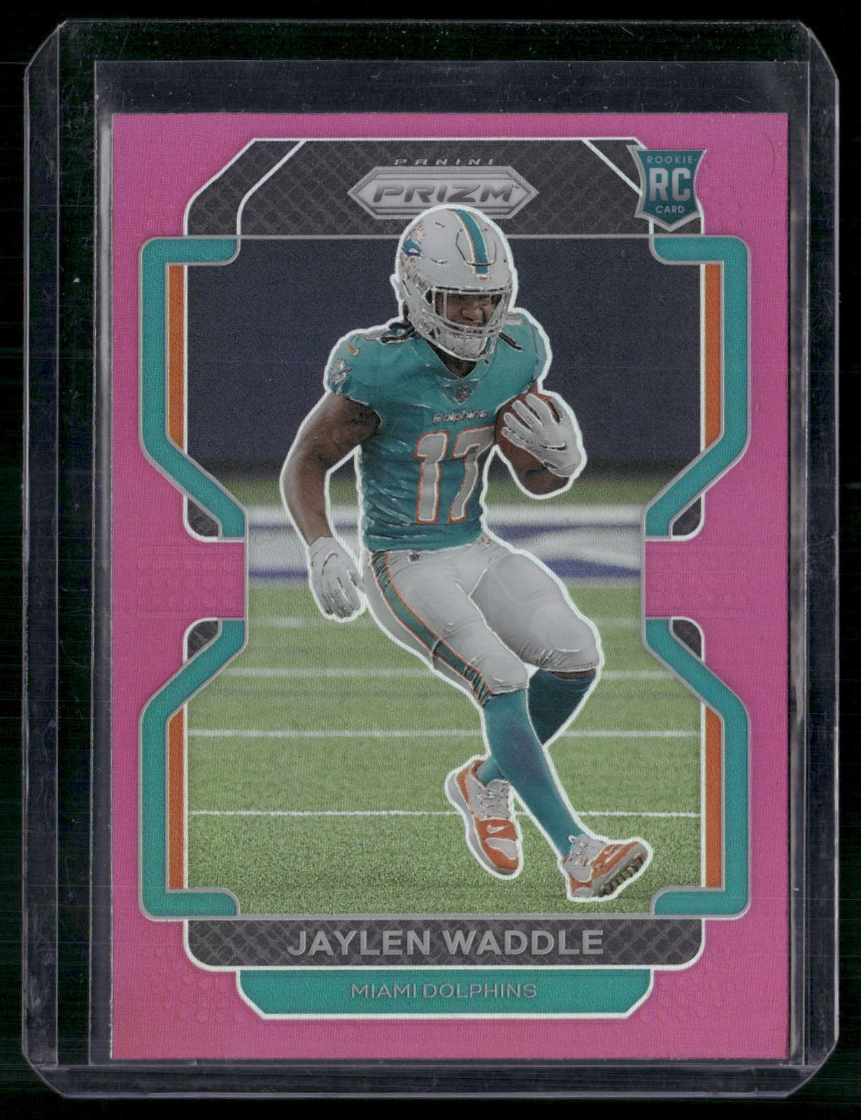 2021 Panini Prizm #338 Jaylen Waddle Pink Prizm RC