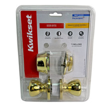 Kwikset 690T K6 BBPKG Keyed Entry Knob and Single Cylinder Deadbolt Set