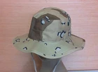 Gulf War Era Desert Chocolate Chip Camo Jungle Boonie Sun Hat Cap All Sizes
