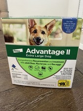 Advantage II Extra Large Dog Flea Treatment 4 Doses for Extra Large