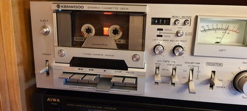 KENWOOD KX-1060 3 HEAD STEREO CASSETTE DECK REC. VINTAGE FULLY WORKING JAPAN - Zdjęcie 3 z 6