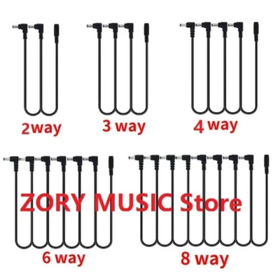 Daisy Chain Cable 1 To 2 3 5 6 8 10 Ways Chain Guitar Effect Pedal Power Supply