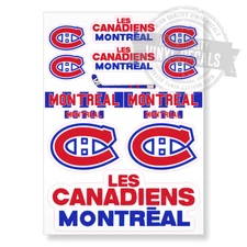 Montreal Canadiens NHL Hockey A4 High Quality Printed Vinyl Decal Sticker Kit