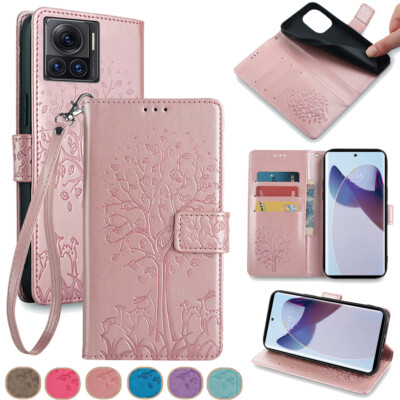 Handy Hülle für Motorola Moto One Zoom Pro One Action P40 Power Wallet Case Etui