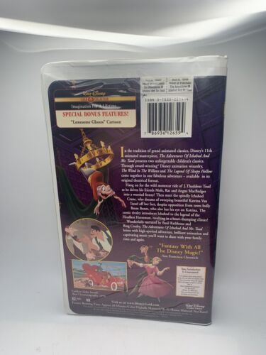 Die Abenteuer von Ichabod und Mr. Toad VHS Gold Collection Edition mit Beilagen - Bild 3 von 6