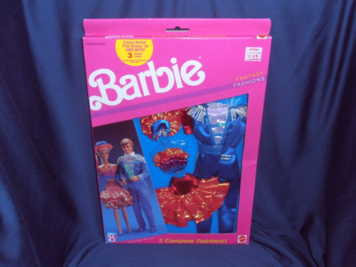 VINTAGE MATTEL 1989 BARBIE & KEN FANTASY FASHIONS COLLECTION 2 COMPLETE OUTFITS! - Picture 1 of 24