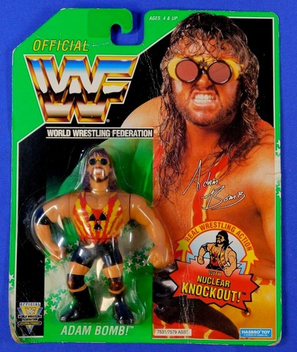 WWF WWE HASBRO ADAM BOMB GREEN CARD 1994...