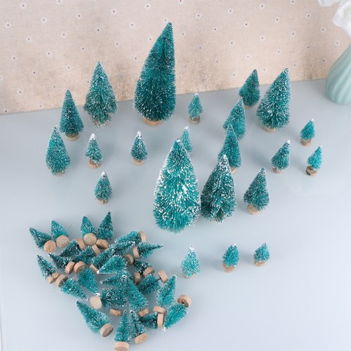96 PC Small Christmas Tree Christmas Tree Decor Sisal Snow Tasson - Picture 8 of 12