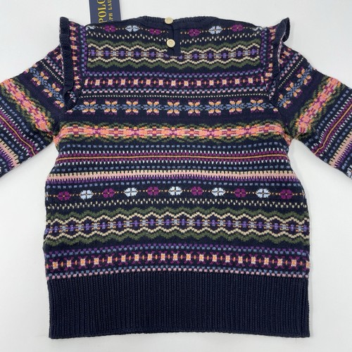 Polo Ralph Lauren Girls 4T Pullover Sweater Long Sleeve Wool Blend - Picture 7 of 7