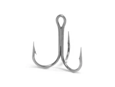 VMC 9651NI #1X-SHORT-ROUND-1X STRONG TREBLE HOOK-NICKEL/SIZE#1-NICKEL