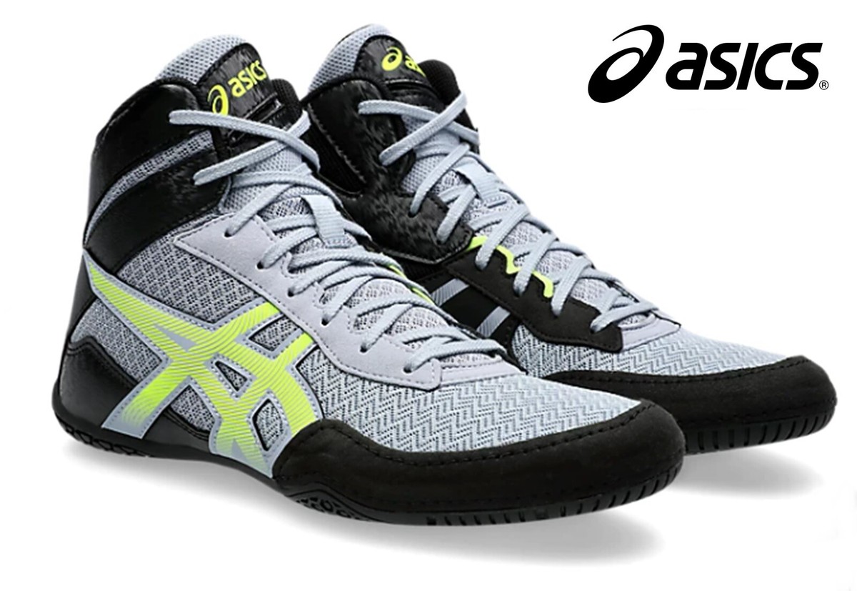 ボクシング ASICS Matcontrol 3 Asics Matcontrol 3, Mens Wrestling Boxing Shoes -Gray/Safety